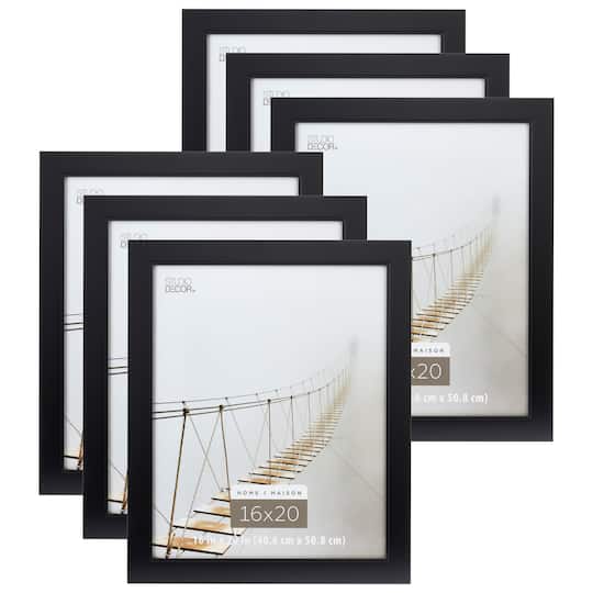 6 Pack: Black 16&#x22; x 20&#x22; Studio Frame, Home Collection by Studio D&#xE9;cor&#xAE;